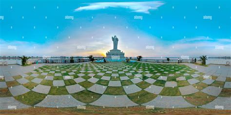 360° view of Hussain Sagar Buddha Statue - Alamy