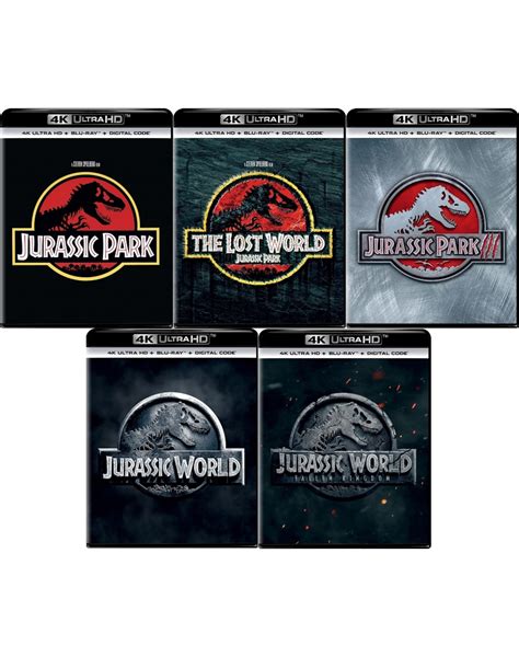 Jurassic Park Pack 5 Movies in 4K Ultra HD Blu-ray at HD MOVIE SOURCE