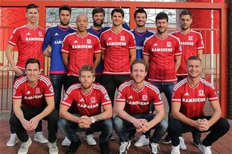 Middlesbrough FC players pose topless for charity calendar in support of SSI steelworkers ...