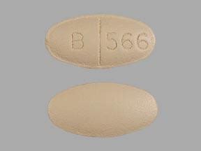 Pill Finder: B 566 Tan Elliptical / Oval - Medicine.com