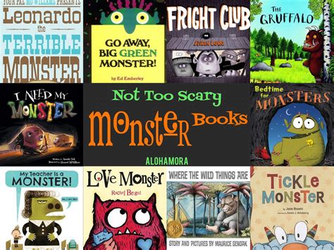 Alohamora: Open a Book: Monsters! Not Too Scary Monster Books {Picture Book List}