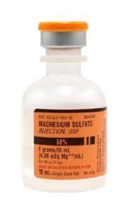 Magnesium Sulfate 50%, 500 mg / mL Single Dose Vial 10 mL # 63323-0064-11 - Merit Pharmaceutical