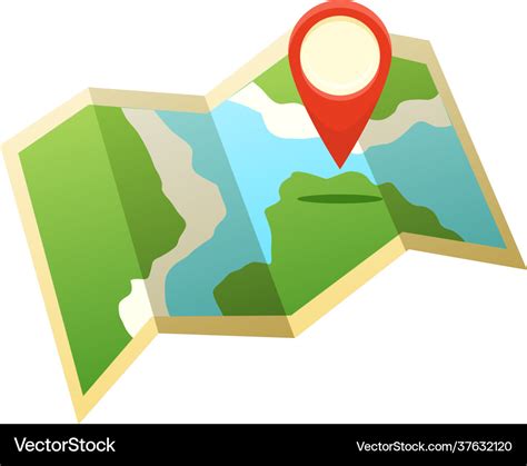 Map flat icon Royalty Free Vector Image - VectorStock