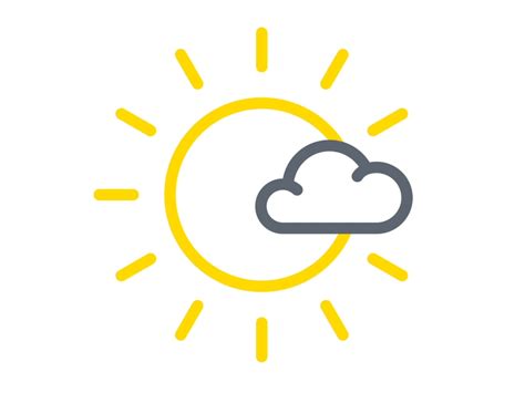 Weather Icon Set - Mostly Sunny by Jason Dwayne on Dribbble