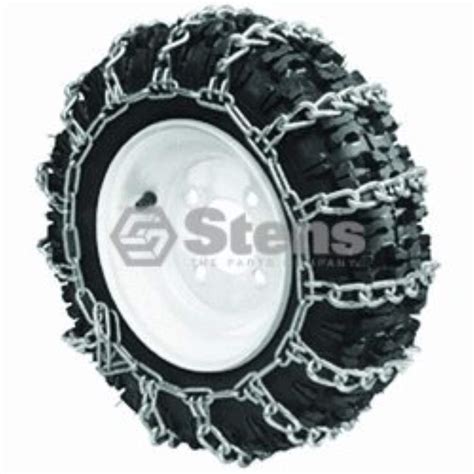 Snowblower Tire Chains 4.00-4.80-8 Set 2-link spacing for deep lug tires New - Parts & Accessories