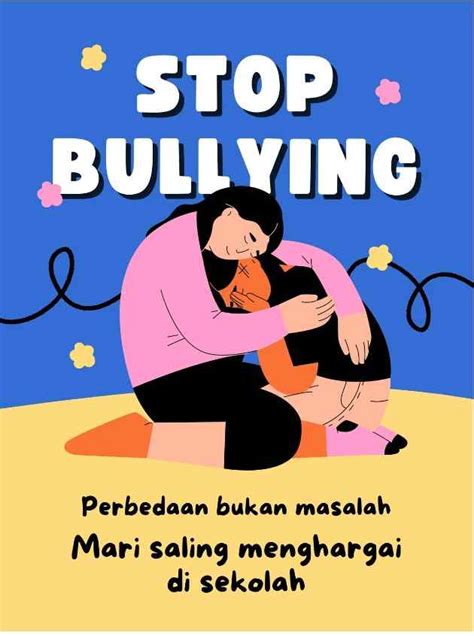 Menggambar Poster Stop Bullying Yang Mudah Dan Gampang Poster Stop Bullying Poster Anti Bullying ...