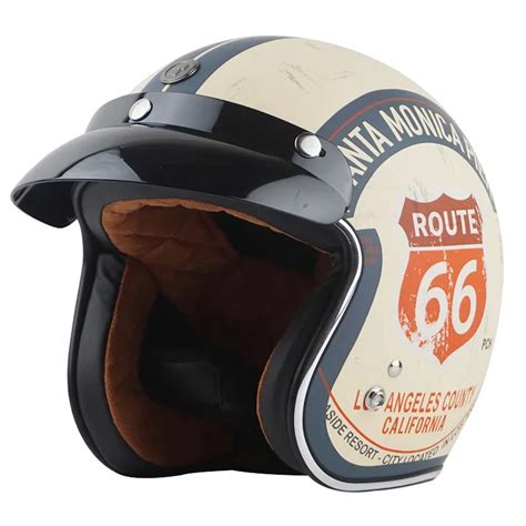 TORC T50 Halley vintage motorcycle helmet 3/4 open face retro moto ...