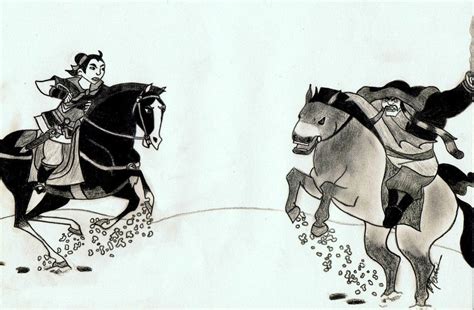 Mulan vs Shan Yu by HazelNutsandCream on DeviantArt