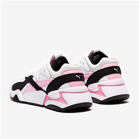 Womens Shoes - Puma Womens Nova 90s Bloc - Puma White - Retro Running