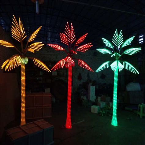 Lighted Outdoor Decorative Palm Tree - Outdoor Lighting Ideas