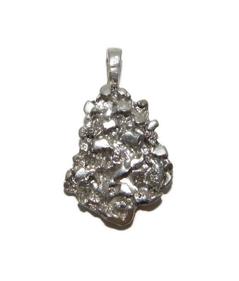 .925 STERLING SILVER NUGGET PENDANT