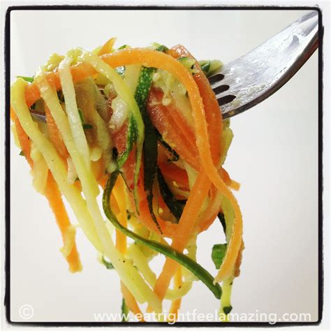 Courgetti Spaghetti with Lemon Basil | Eat Right Feel Amazing ...