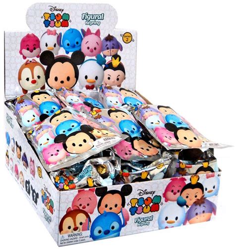 Disney 3D Figural Keyring Tsum Tsum Series 2 Mystery Box 24 Packs Monogram - ToyWiz