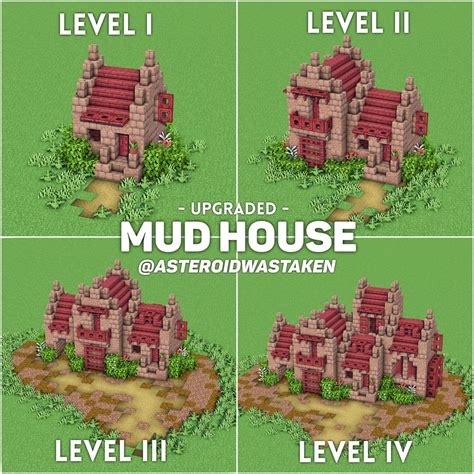 Mud House Upgrades!! : r/Minecraftbuilds