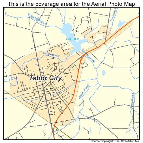 Aerial Photography Map of Tabor City, NC North Carolina