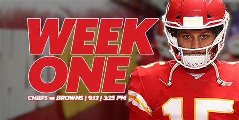 Week 1: Chiefs vs Browns Announced - Chiefs Tickets For Less