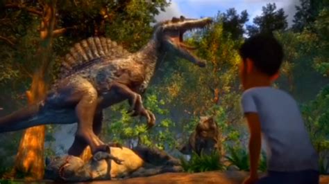 this scene gives Jurassic park 3 vibes where the spinosaurus beats the bull t-rex | Fandom