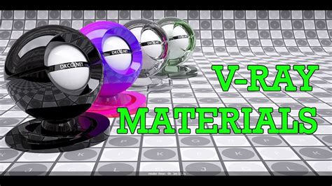 V Ray Materials - YouTube