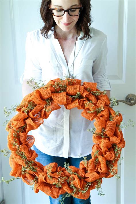 Handmade Autumn Burlap Wreath Tutorial - MomAdvice