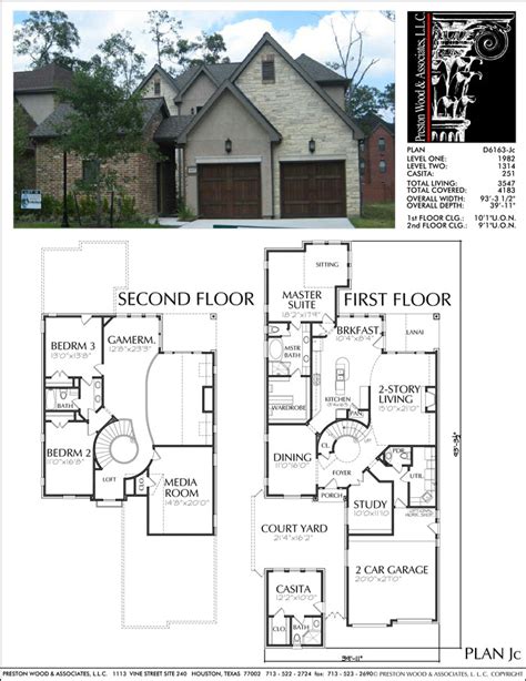 Best Patio House Plans, Custom Built Home Blueprints, Residential Hous – Preston Wood & Associates