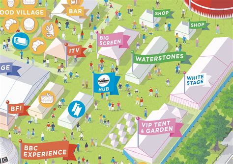 Radio Times Festival visitor map :: Behance