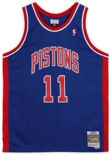 Isiah Thomas Autographed Mitchell & Ness Detroit Pistons Jersey - The ...