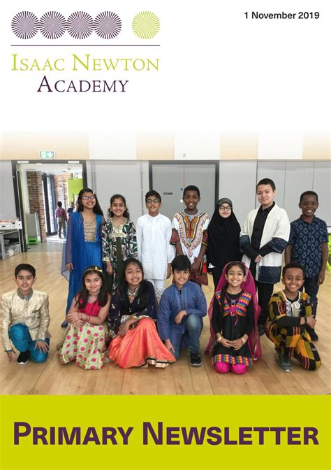 1 November 2019 Primary Newsletter by Isaac Newton Academy - Issuu