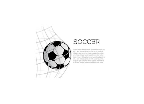 Soccer ball in net or goal design 13062531 Vector Art at Vecteezy