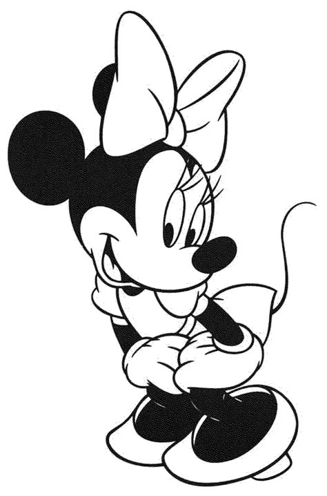 Print & Download - Free Minnie Mouse Coloring Pages