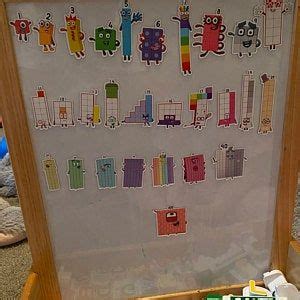 Magnetic Numberblocks Sets 1-10 11-20 30-100 Waterproof - Etsy | Magnetic white board, Magnetic ...