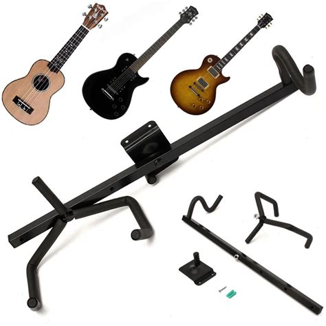 Iron+EVA Electric Guitar Wall Hanger Horizontal Acoustic Guitar Stand ...