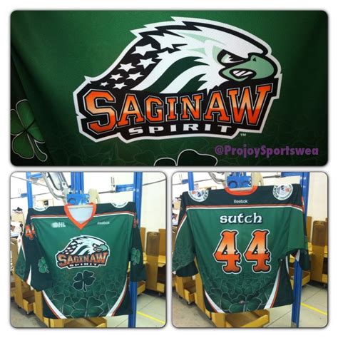 St. Patrick's Day Jerseys - OHL's Saginaw Spirit