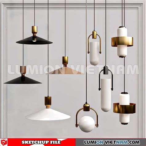 230705. Ceiling Light Sketchup 3D Models