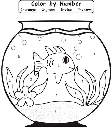 Animal Color by Number Coloring Pages - Free Printable Coloring Pages for Kids