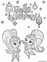 Shine And Shimmer Winter Coloring Pages Printable sketch template