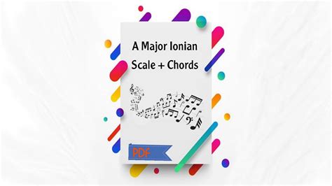 A Major Ionian Scale + Chords Chords - Chordify