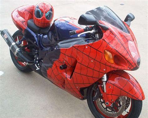 SpideyBike | Motorcycle painting, Motorcycle paint jobs, Cool bikes