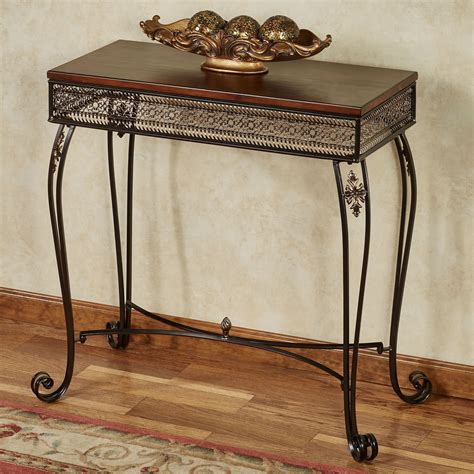 Charleston Wood and Metal Console Table