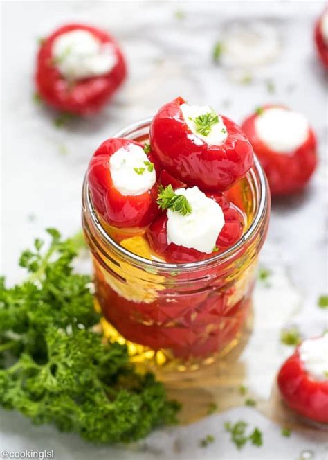 Stuffed Cherry Peppers Appetizer Recipe | Cherry pepper recipes, Stuffed peppers, Stuffed hot ...