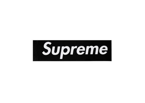 Supreme Felt Box Logo Sticker Black - kickstw