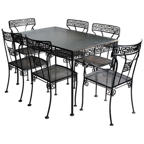 Greek key patio garden Neoclassical Dinette set style Salterini Parzinger at 1stDibs | salterini ...