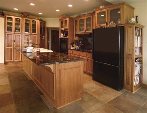 Hickory Cabinets With Gray Countertops - Handmade in colorado · custom ...