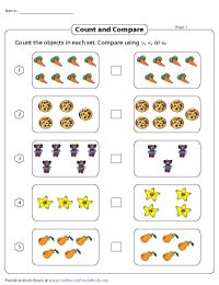 More Or Less Kindergarten Worksheets : More And Less Less Worksheet ...