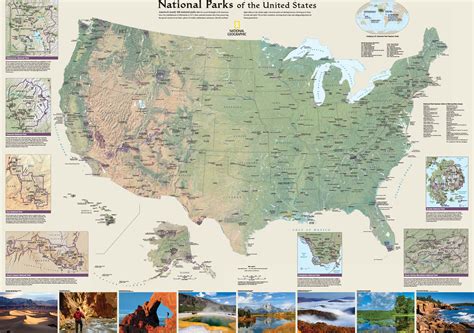 United States Map National Parks