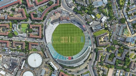 The many shapes of England’s cricket stadiums