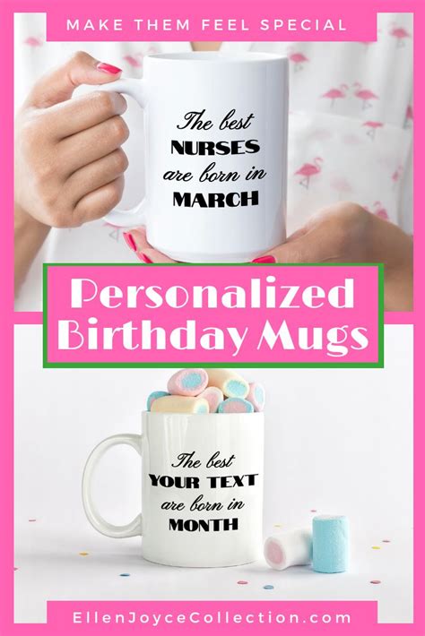 Personalized Birthday Month Mug