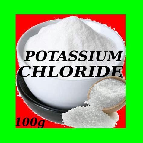 READY STOCK!!!POTASSIUM CHLORIDE , SALT SUBSTITUTE, FOOD GRADE, 99% PURITY--100g | Shopee Malaysia