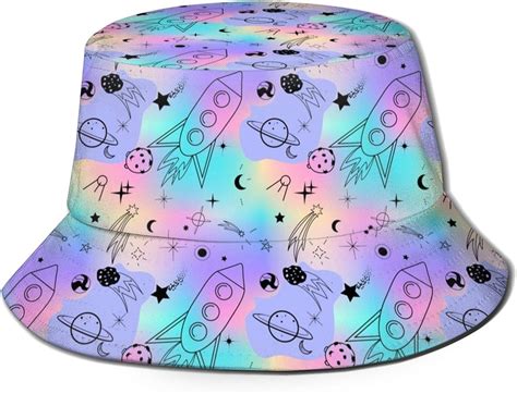 90s Style Galaxy Bucket Hat Lightweight Travelling Summer Outdoor Cap ...