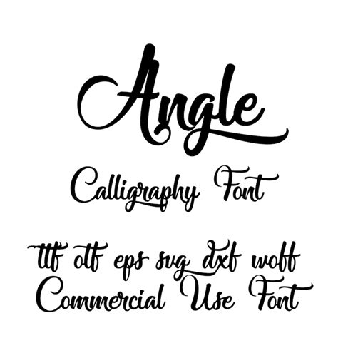 Angel-Calligraphy Fontotfsvgepssvgdxfwoffcricut | Etsy