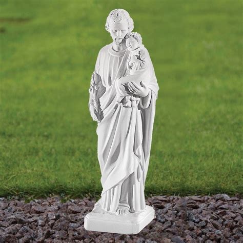 St. Joseph 46cm Marble Resin Garden Statue